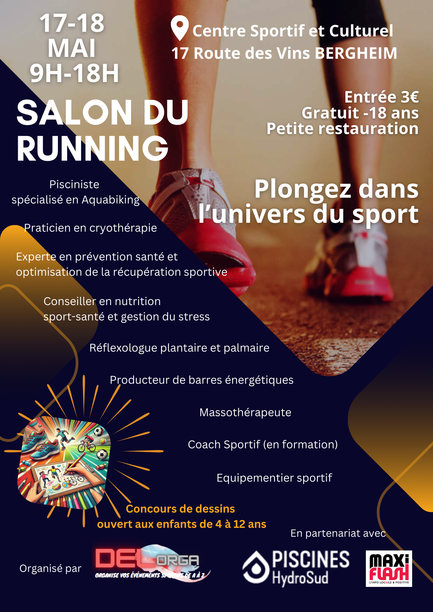 affiche salon du running