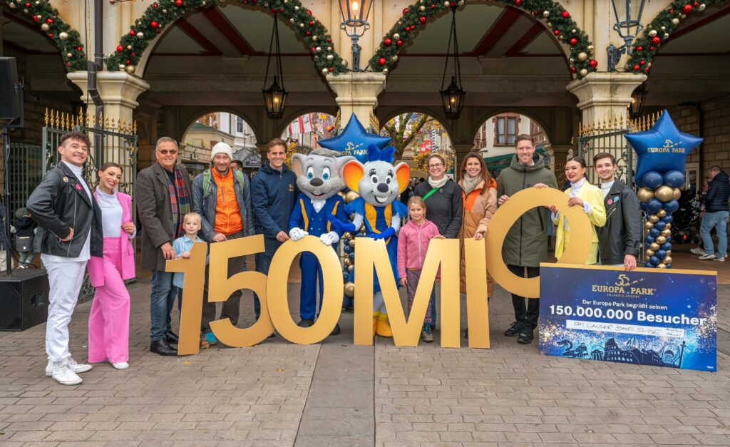Le 150 millionièmevisiteur d'Europa Park
