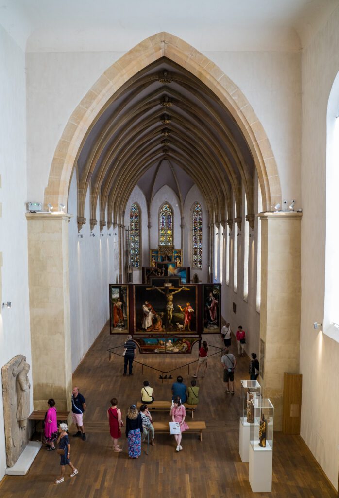 Le Retable d’Issenheim, de Matthias Grünewald, chef d’oeuvre du musée et sujet de Once Upon a Night.