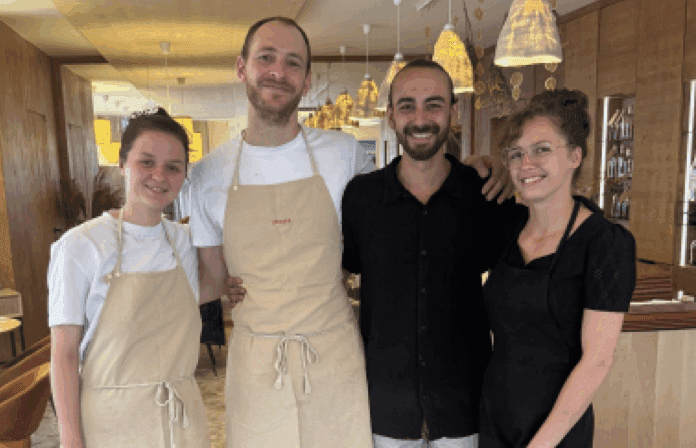 Maria Lentz, Tristan Wendling, Lukas Guyot et Charline Schoenhammer : l'équipe de l'Utopie.