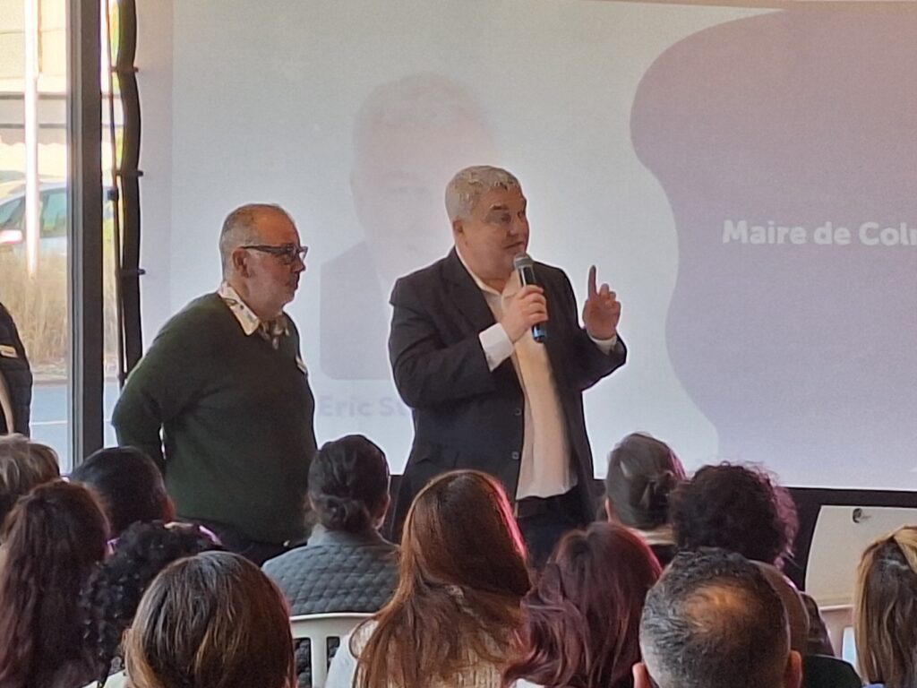 Laurent Président du Groupe avec Éric Straumann, maire de colmar