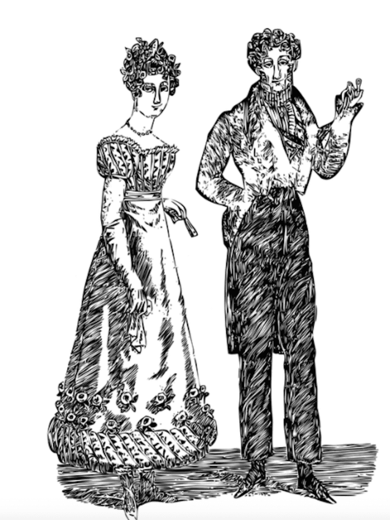 Femme et homme souriant