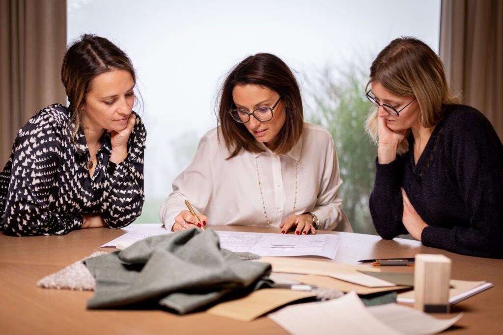 Guerina Erb Hensel et deux collaboratrices de View Architecture