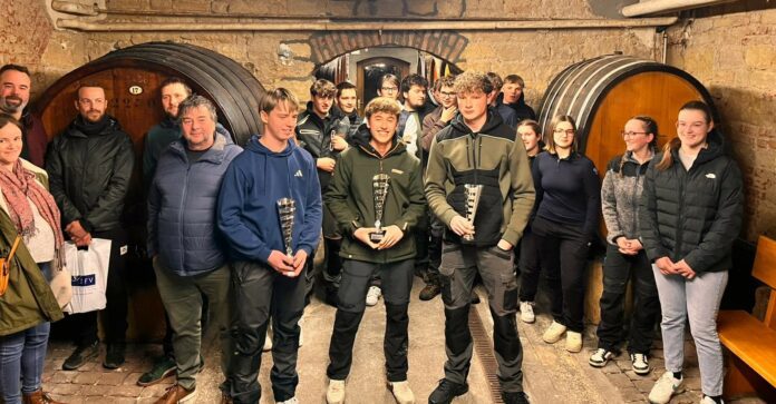 Le trio gagnant du concours taille de vigne