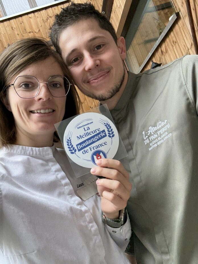 Laura Riedinger et Alexis Blanck, les gérants de la boulangerie L'atelier du pain perdu Maître boulanger