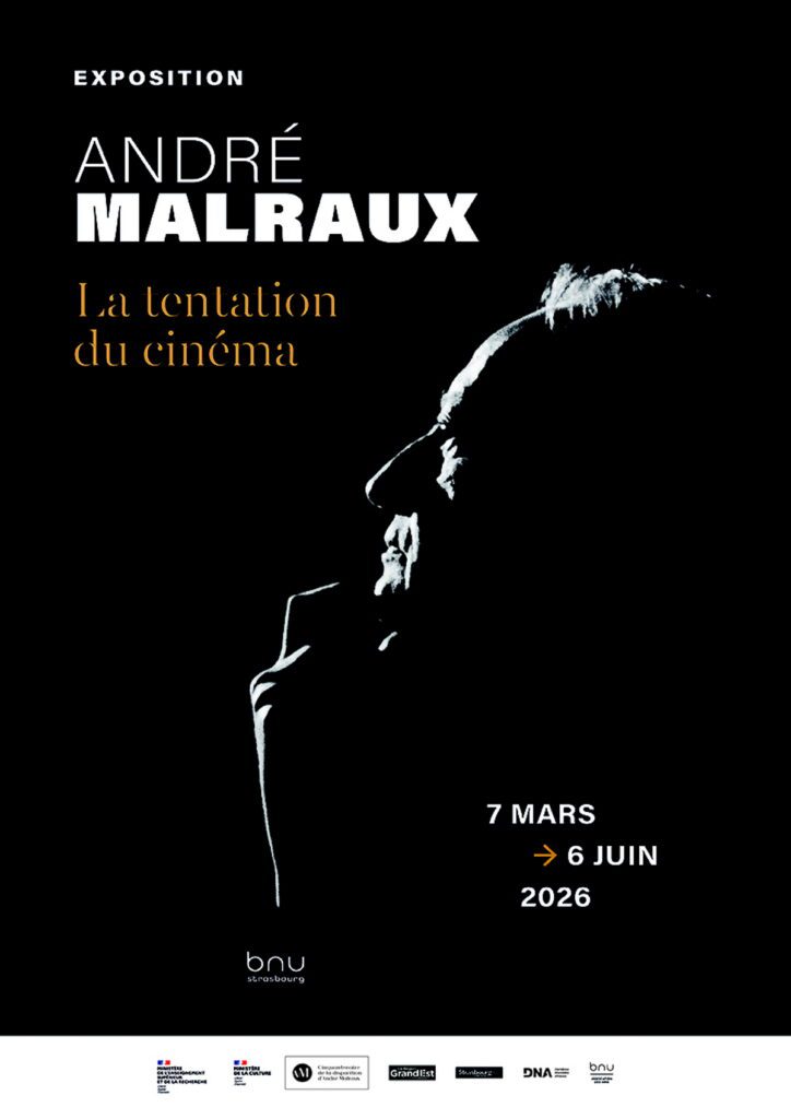 L'affiche de l'exposition André Malraux, la tentation du cinéma